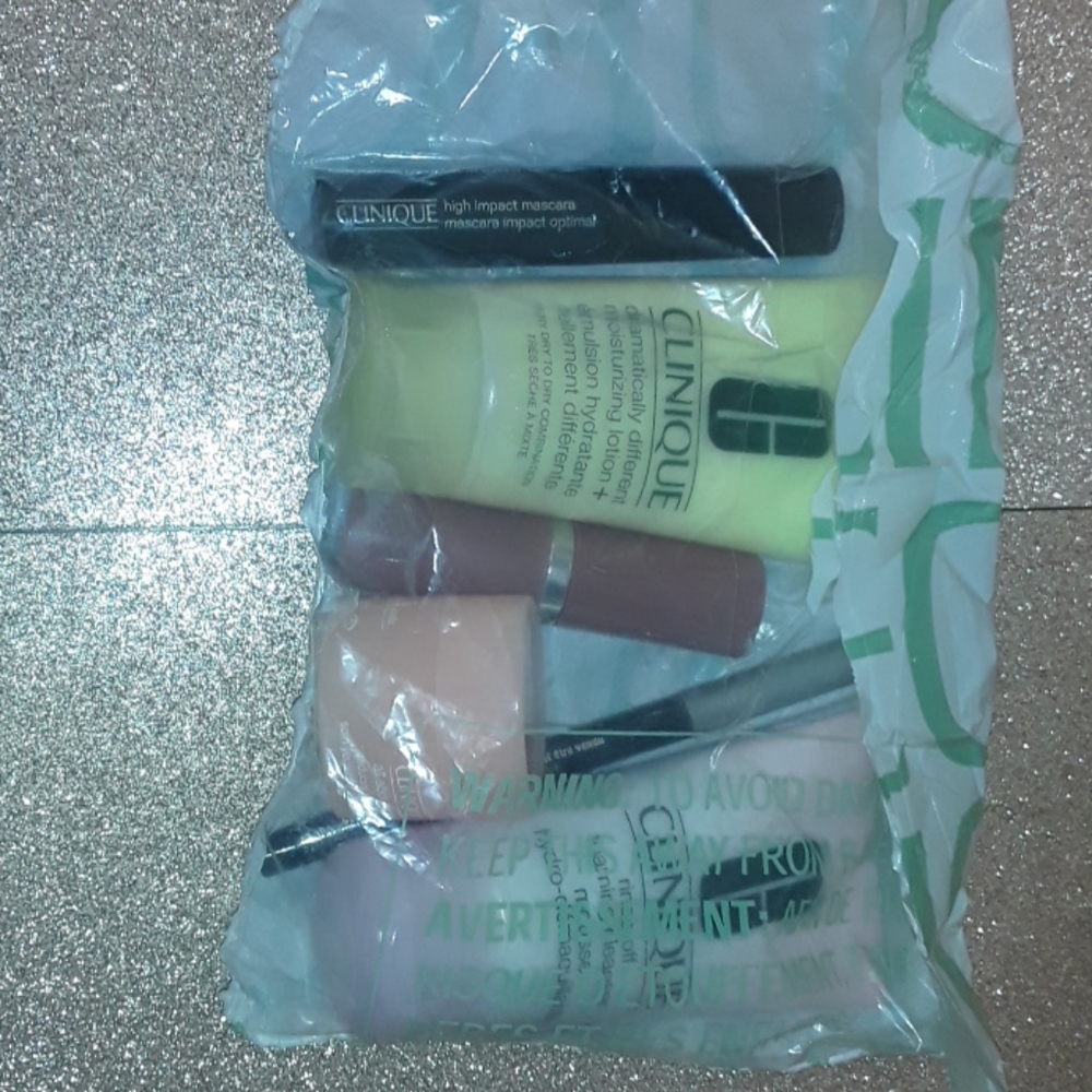 Clinique skincare kit and makeup